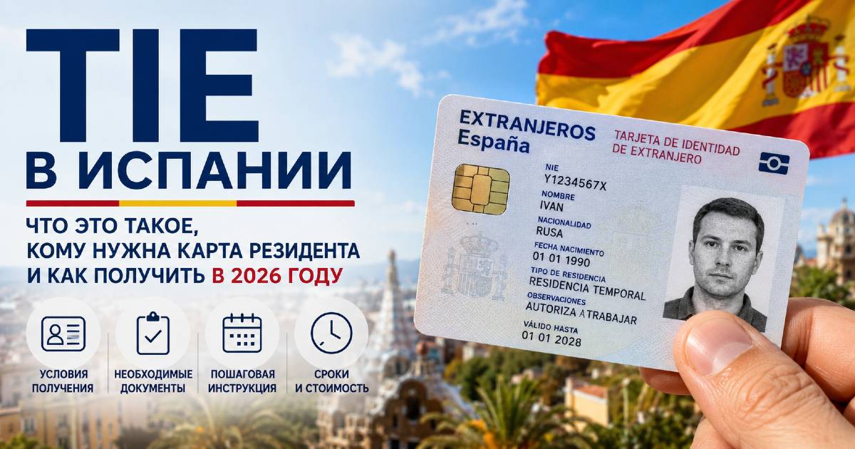 TIE в Испании: что это такое, кому нужна карта резидента и как получить