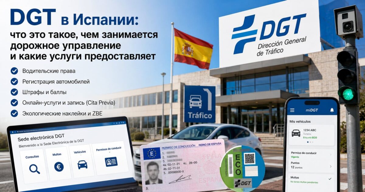 DGT в Испании: что это такое, чем занимается дорожное управление и какие услуги предоставляет
