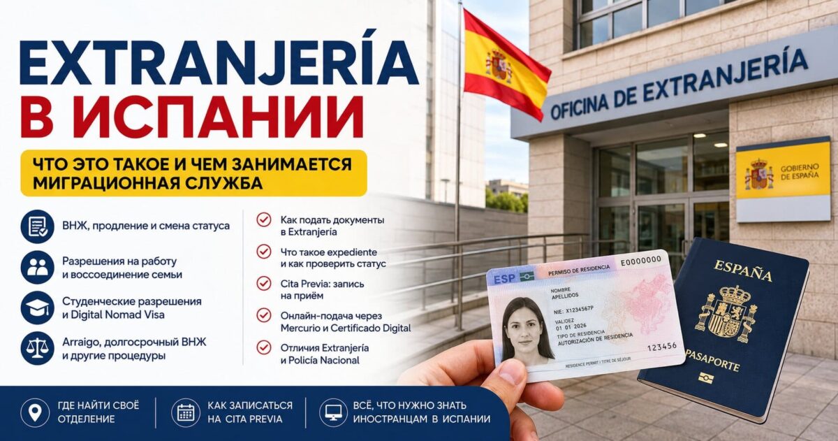 Extranjería в Испании: что это такое и чем занимается миграционная служба